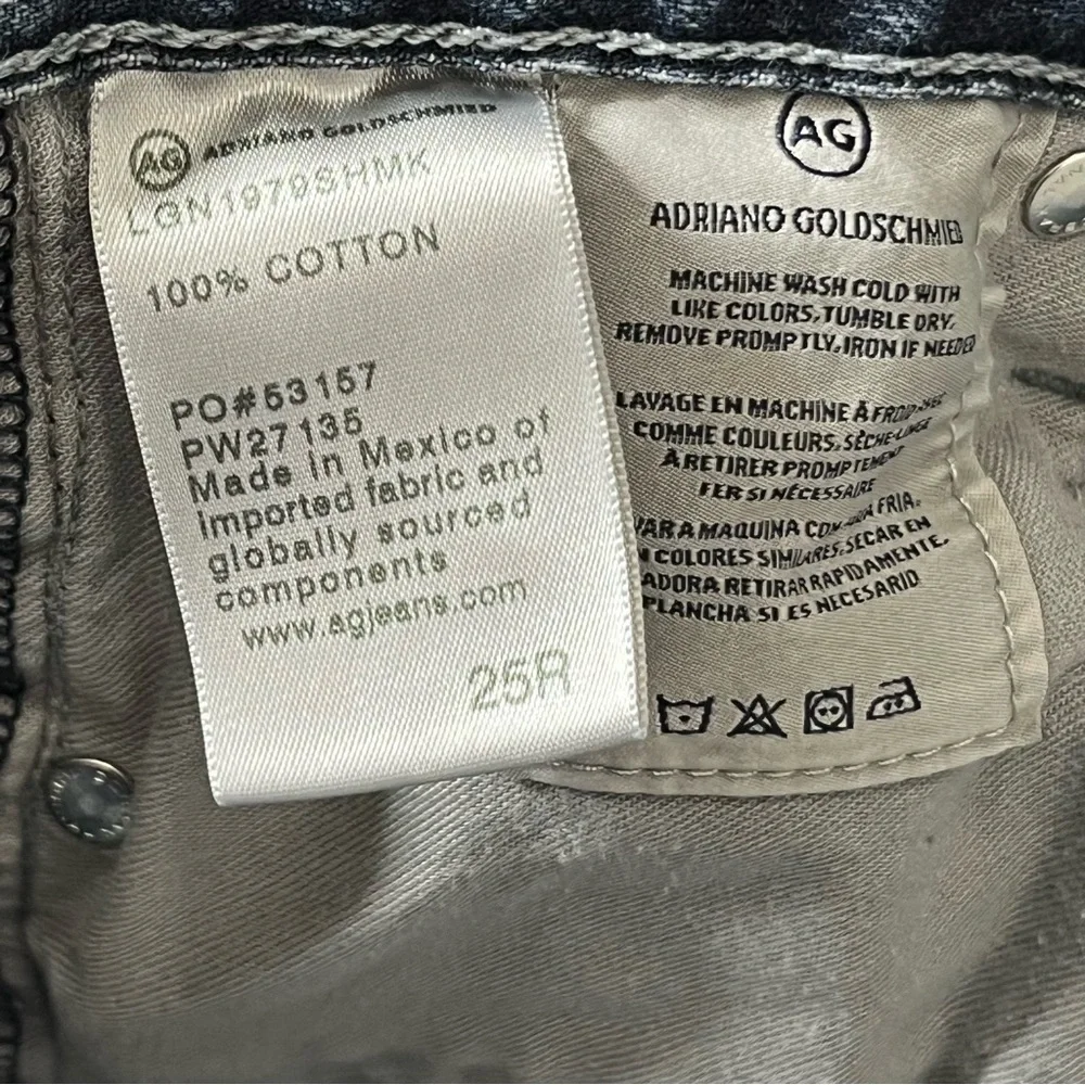 Adriano Goldschmied AG Alexxis Jeans Women’s 25 Blue High Rise‎ Straight Vintage